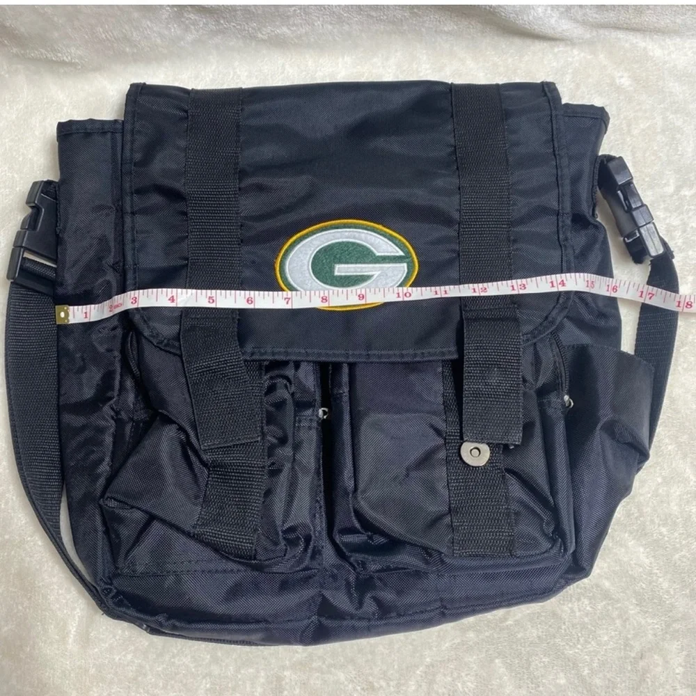 NFL Greenbay Packers Diaper/Crossbody Shoulder Bag Black Football Team Logo 🏈